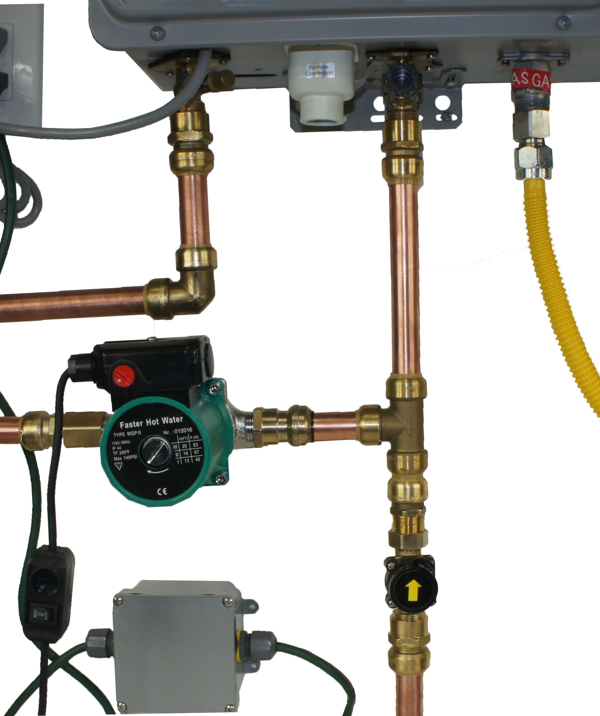 Tankless Hot Water Heater with a circulation pump image